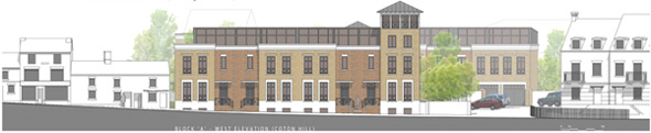 Coton Hill Shrewsbury - Front Elevation
